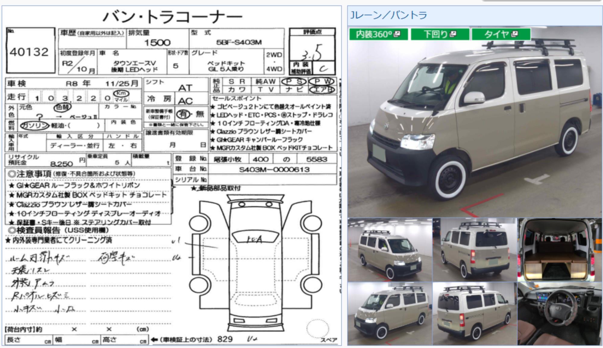 2021 TOYOTA TOWN ACE AUTOMATIC VAN
