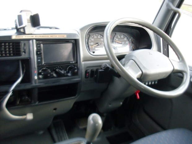 2007 MITSUBISHI FK617 FUSO TABLE TOP CRANE TRUCK MANUAL SERVICE BODY