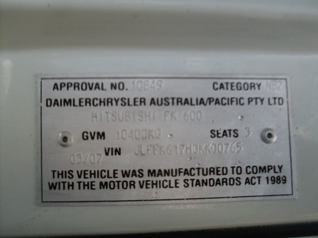 2007 MITSUBISHI FK617 FUSO TABLE TOP CRANE TRUCK MANUAL SERVICE BODY
