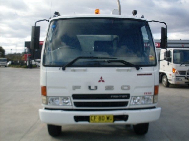 2007 MITSUBISHI FK617 FUSO TABLE TOP CRANE TRUCK MANUAL SERVICE BODY