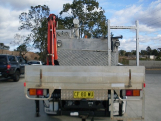 2007 MITSUBISHI FK617 FUSO TABLE TOP CRANE TRUCK MANUAL SERVICE BODY