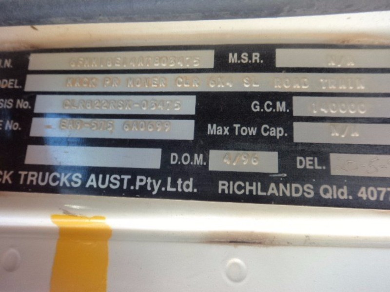 1996 MACK TITAN Mack Titan Prime Mover TITAN Truck