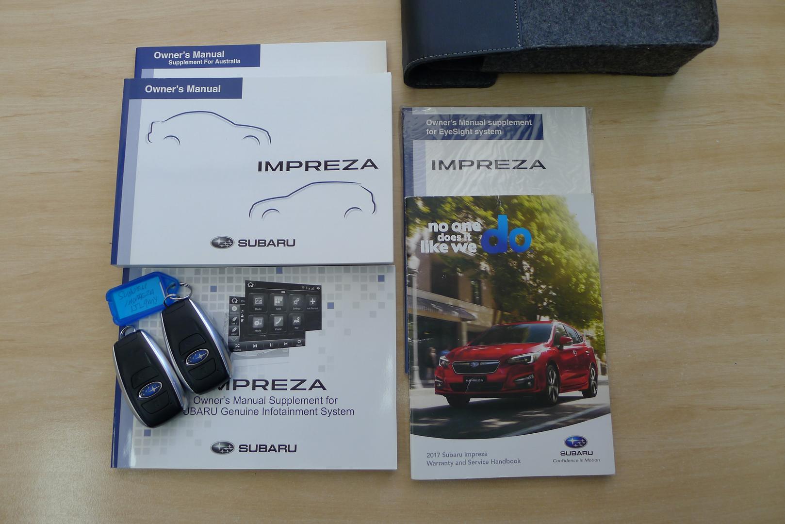 2017 SUBARU IMPREZA MY17 2.0i PREMIUM (AWD) CONTINUOUS VARIABLE 4D SEDAN
