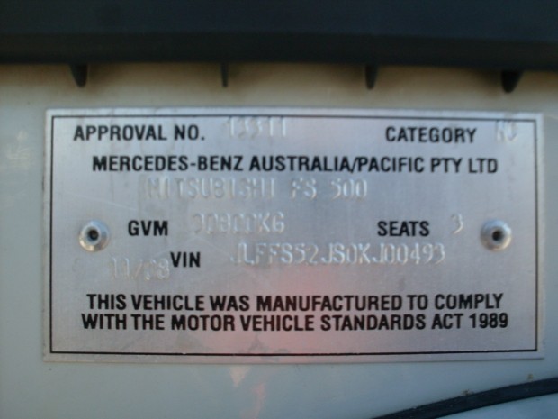 2008 MITSUBISHI FS TIPPER CRANE TRUCK MANUAL CRANE TRUCK