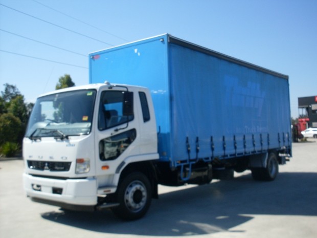 2013 MITSUBISHI FIGHTER 1627 FUSO 1627 CURTAINSIDER T/GATE TRUCK MANUAL CURTAINSIDER