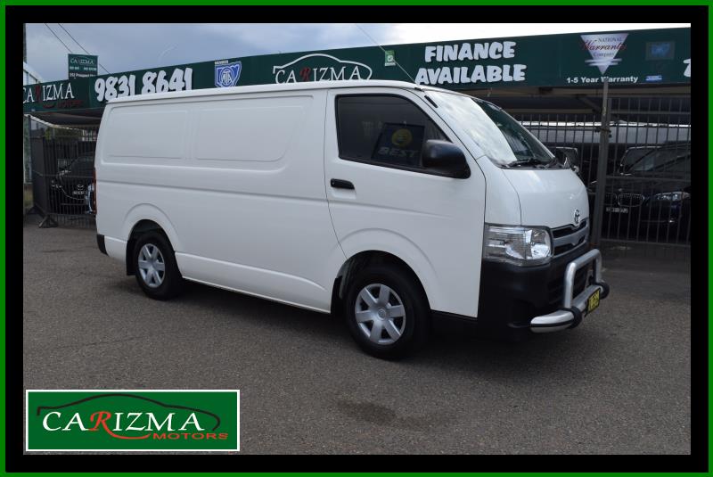 2013 TOYOTA HIACE KDH201R MY12 UPGRADE 5 SP MANUAL 4D VAN