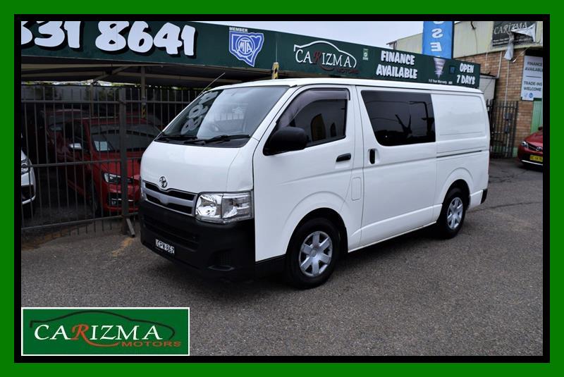 2013 TOYOTA HIACE KDH201R MY12 UPGRADE LWB 4 SP AUTOMATIC 4D VAN