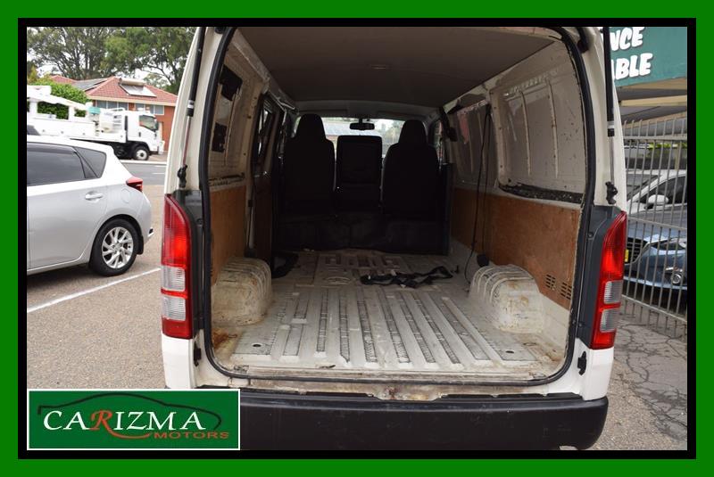 2013 TOYOTA HIACE KDH201R MY12 UPGRADE LWB 4 SP AUTOMATIC 4D VAN