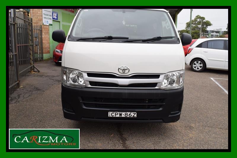 2013 TOYOTA HIACE KDH201R MY12 UPGRADE LWB 4 SP AUTOMATIC 4D VAN