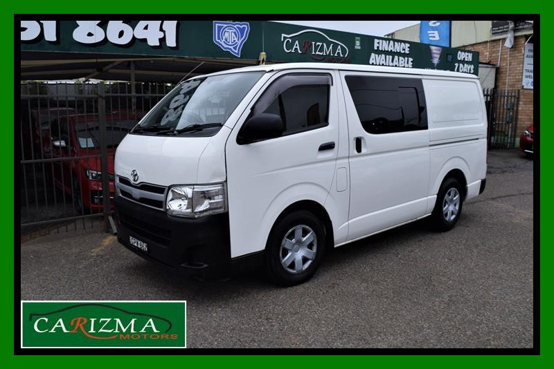2013 TOYOTA HIACE KDH201R MY12 UPGRADE LWB 4 SP AUTOMATIC 4D VAN