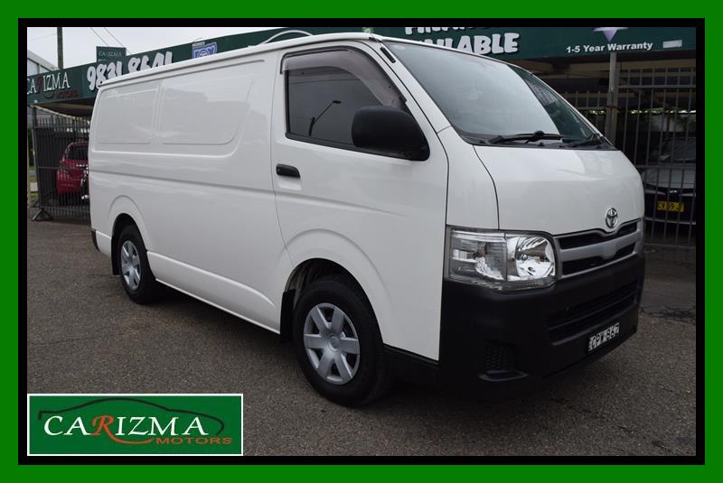 2013 TOYOTA HIACE KDH201R MY12 UPGRADE LWB 4 SP AUTOMATIC 4D VAN