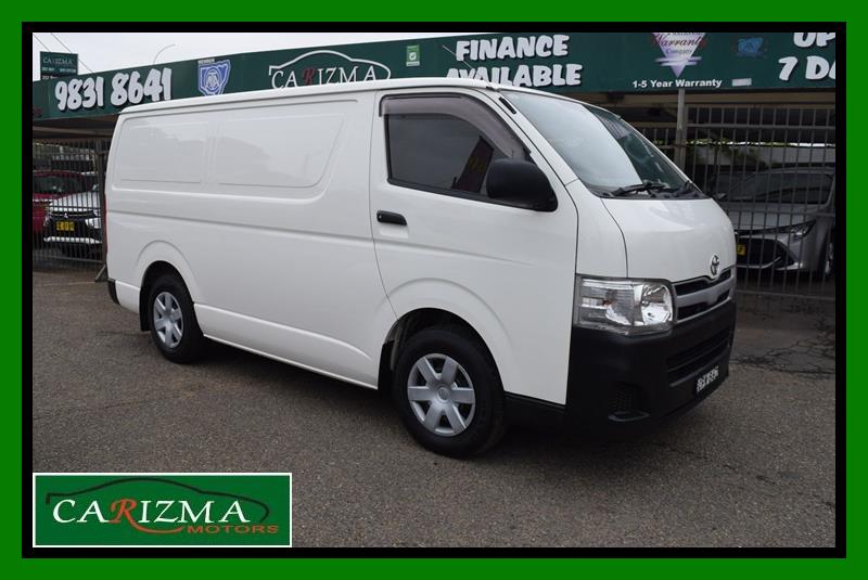 2013 TOYOTA HIACE KDH201R MY12 UPGRADE LWB 4 SP AUTOMATIC 4D VAN