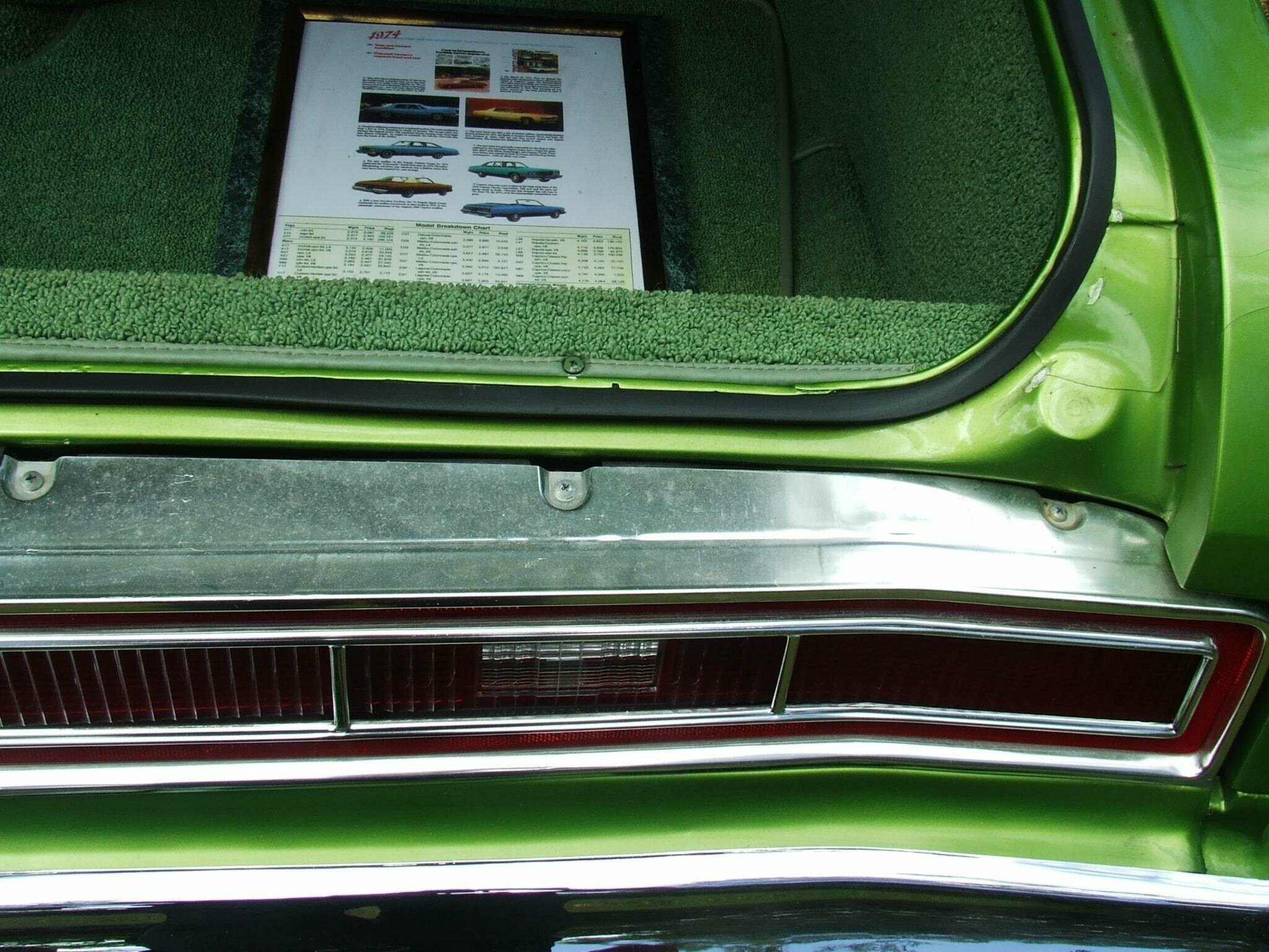 1974 CHEVROLET CAPRICE AUTOMATIC SEDAN