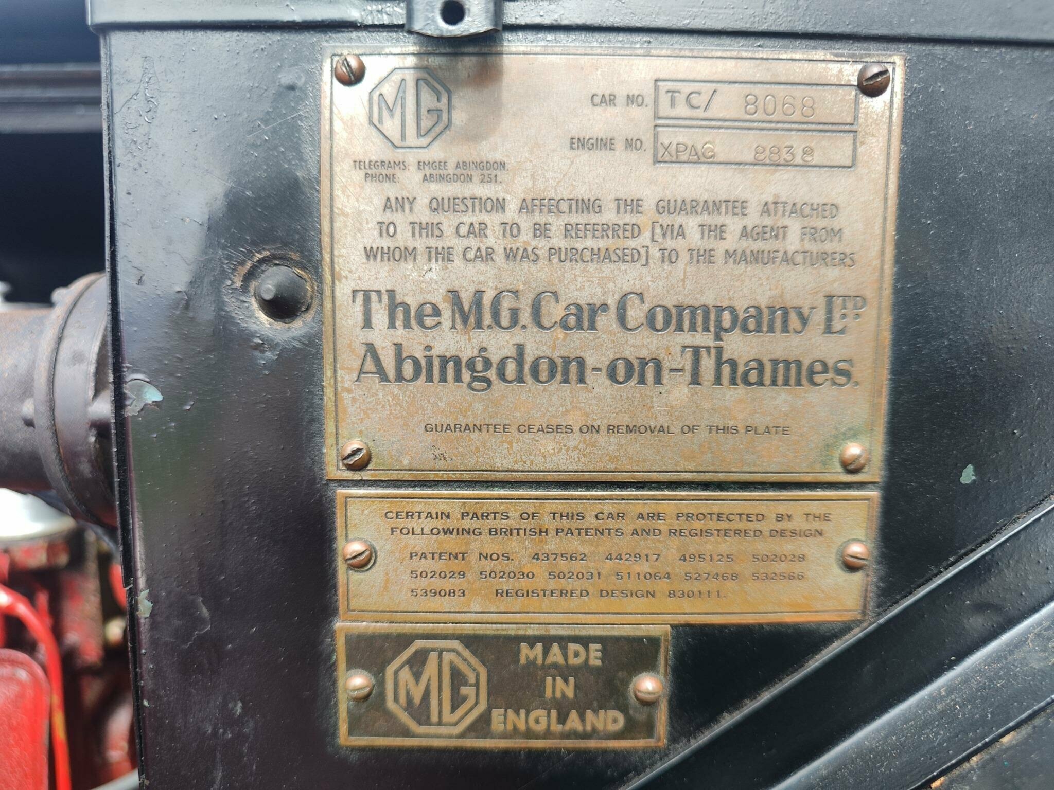 1949 MG TC ROADSTER