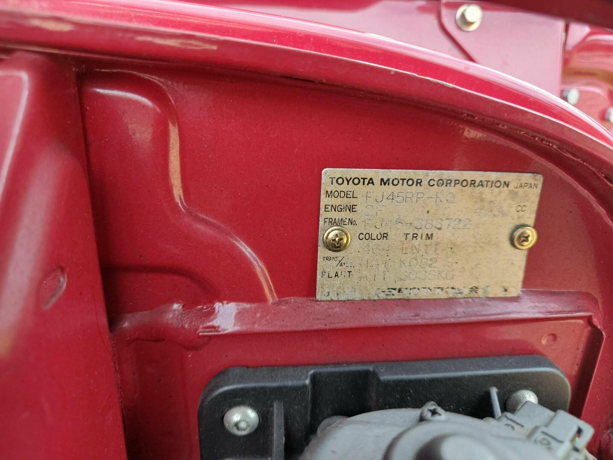 1984 TOYOTA LANDCRUISER FJ45 6 SP AUTOMATIC SINGLE CAB TRAY