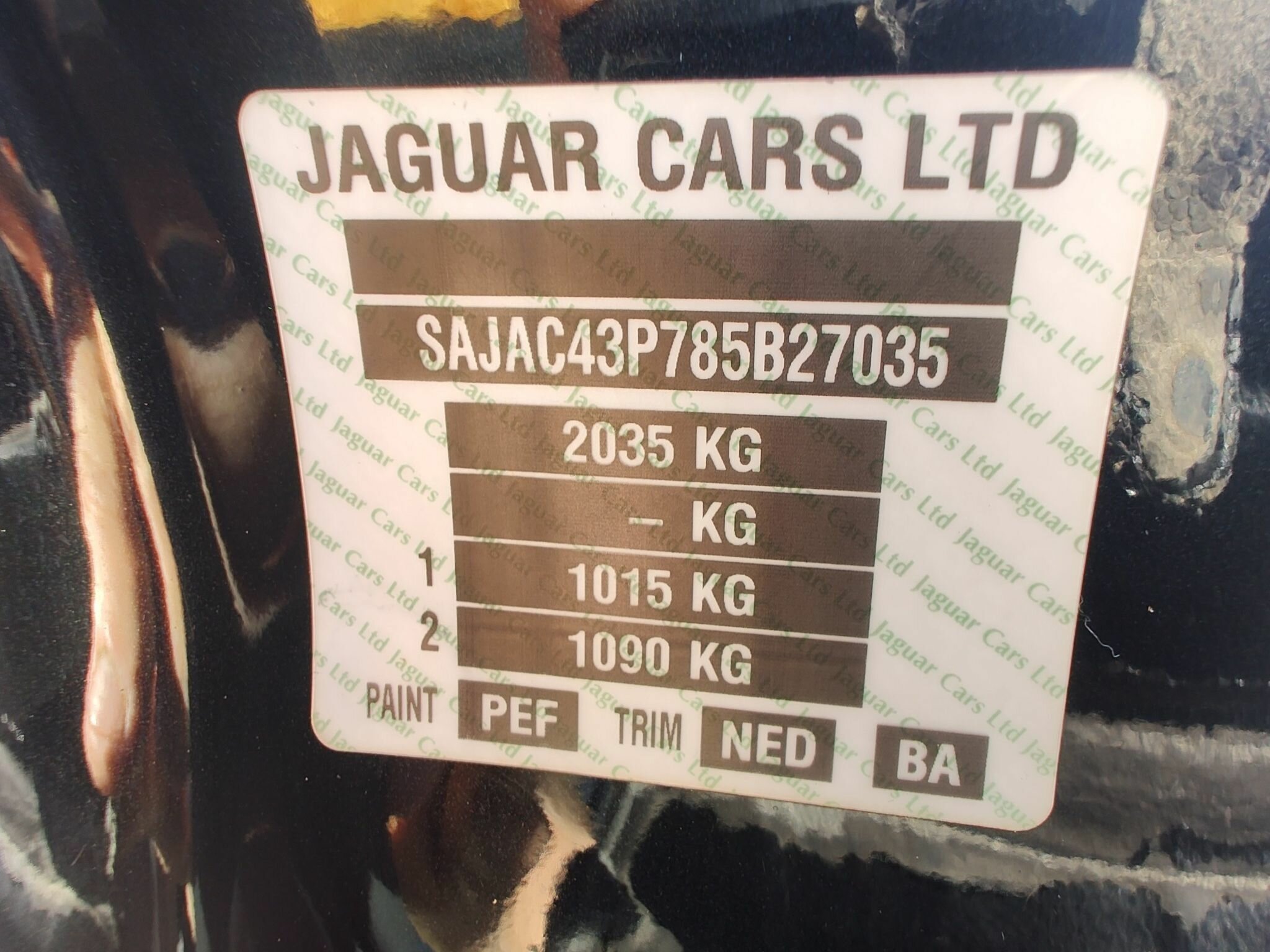 2008 JAGUAR XK X150 6 SP AUTOMATIC 2D COUPE