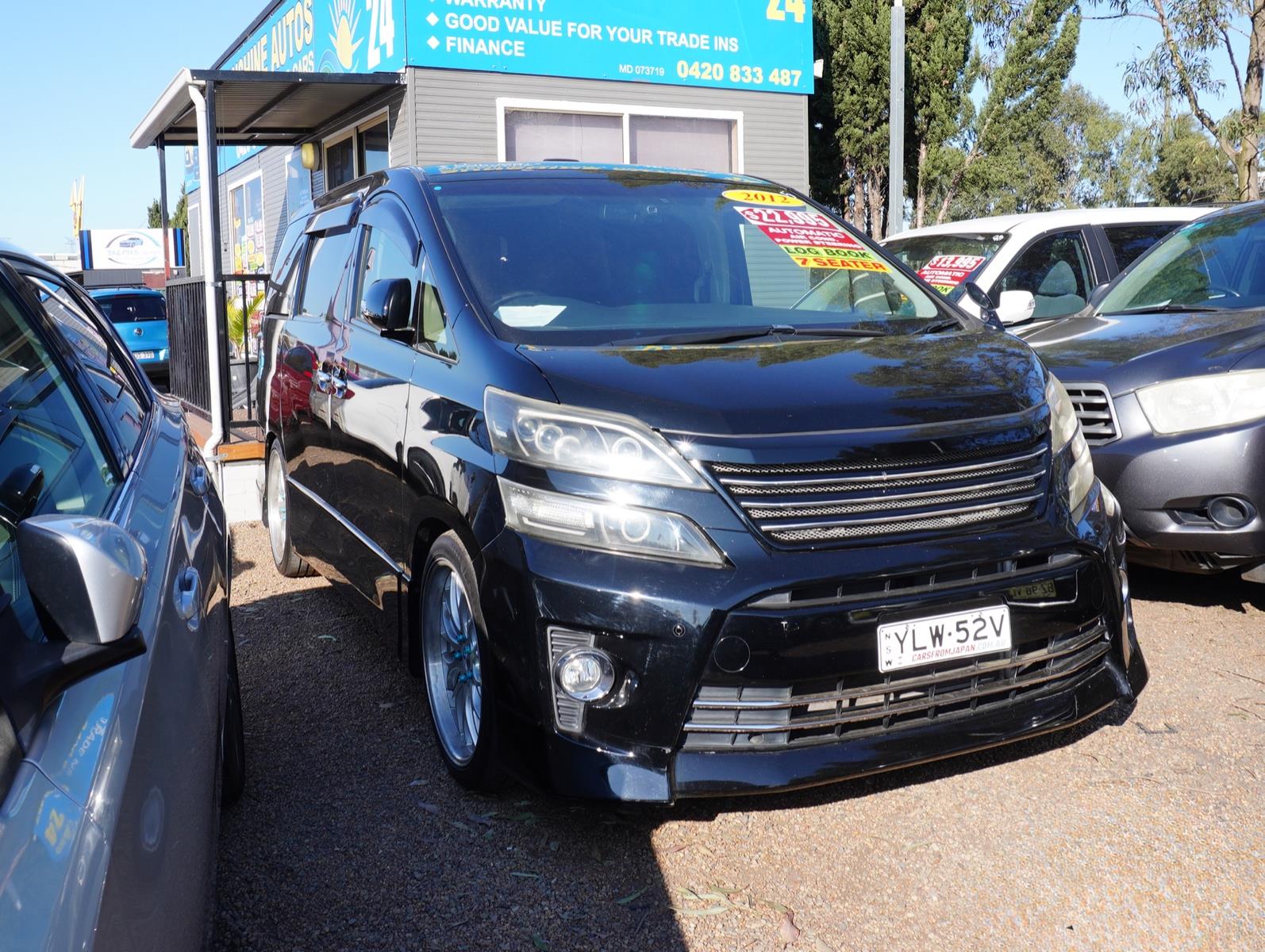 2012 TOYOTA VELLFIRE G EDITION AUTOMATIC WAGON