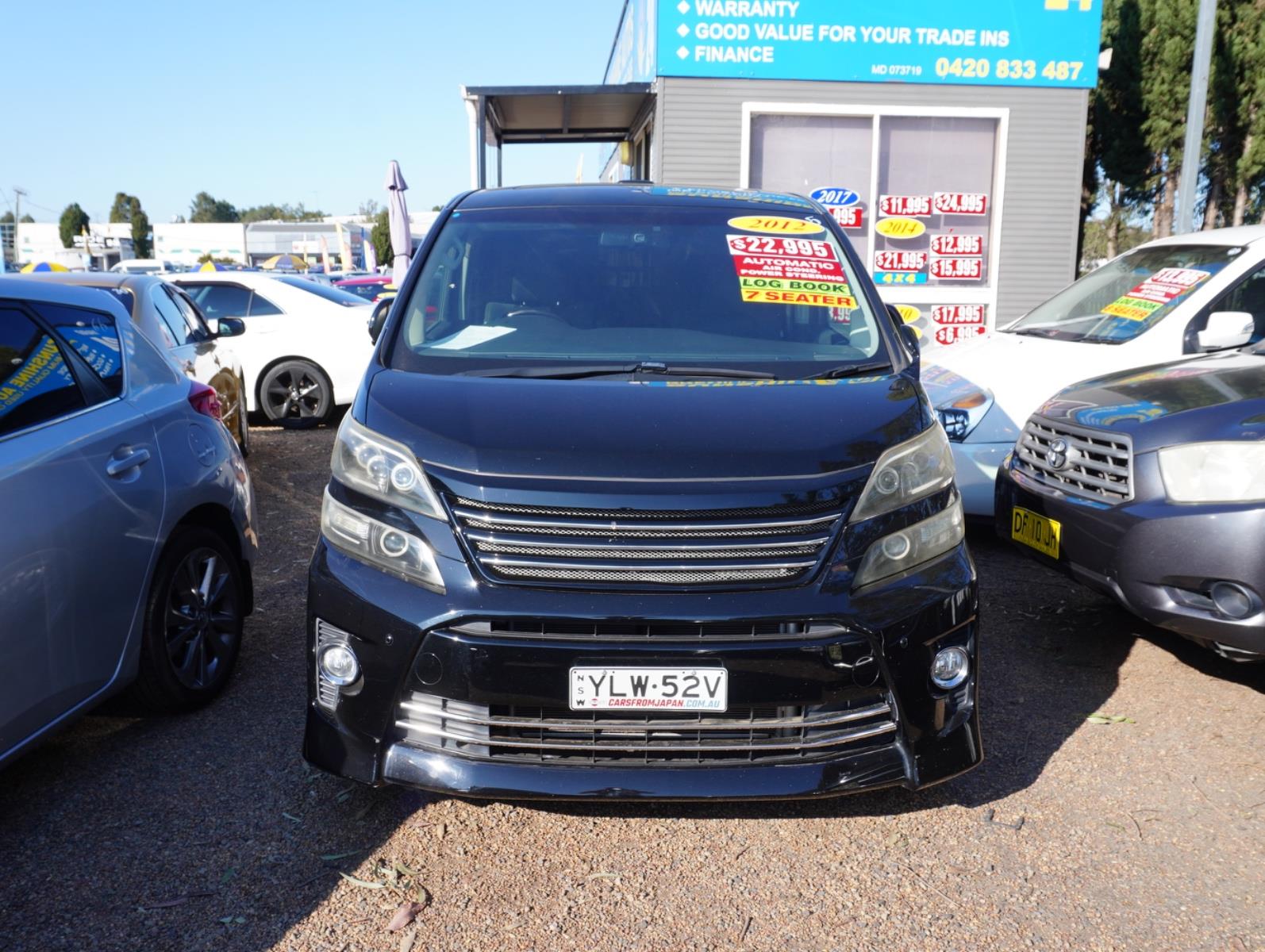 2012 TOYOTA VELLFIRE G EDITION AUTOMATIC WAGON