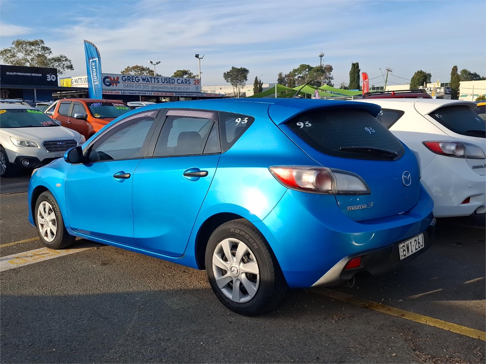 2011 MAZDA MAZDA3 BL 10 UPGRADE NEO 5 SP AUTOMATIC 5D HATCHBACK