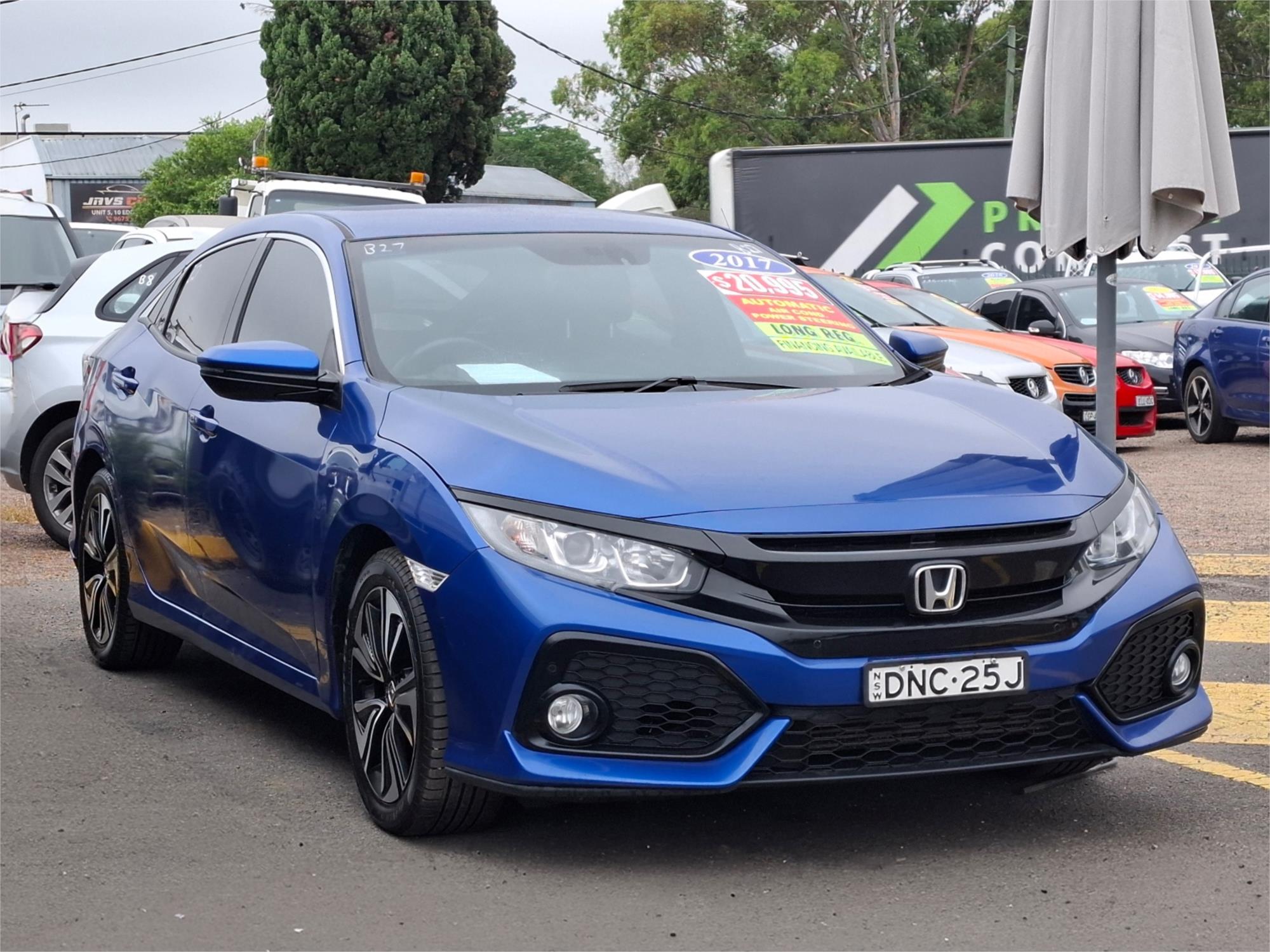 2017 HONDA CIVIC MY17 VTi-L CONTINUOUS VARIABLE 5D HATCHBACK