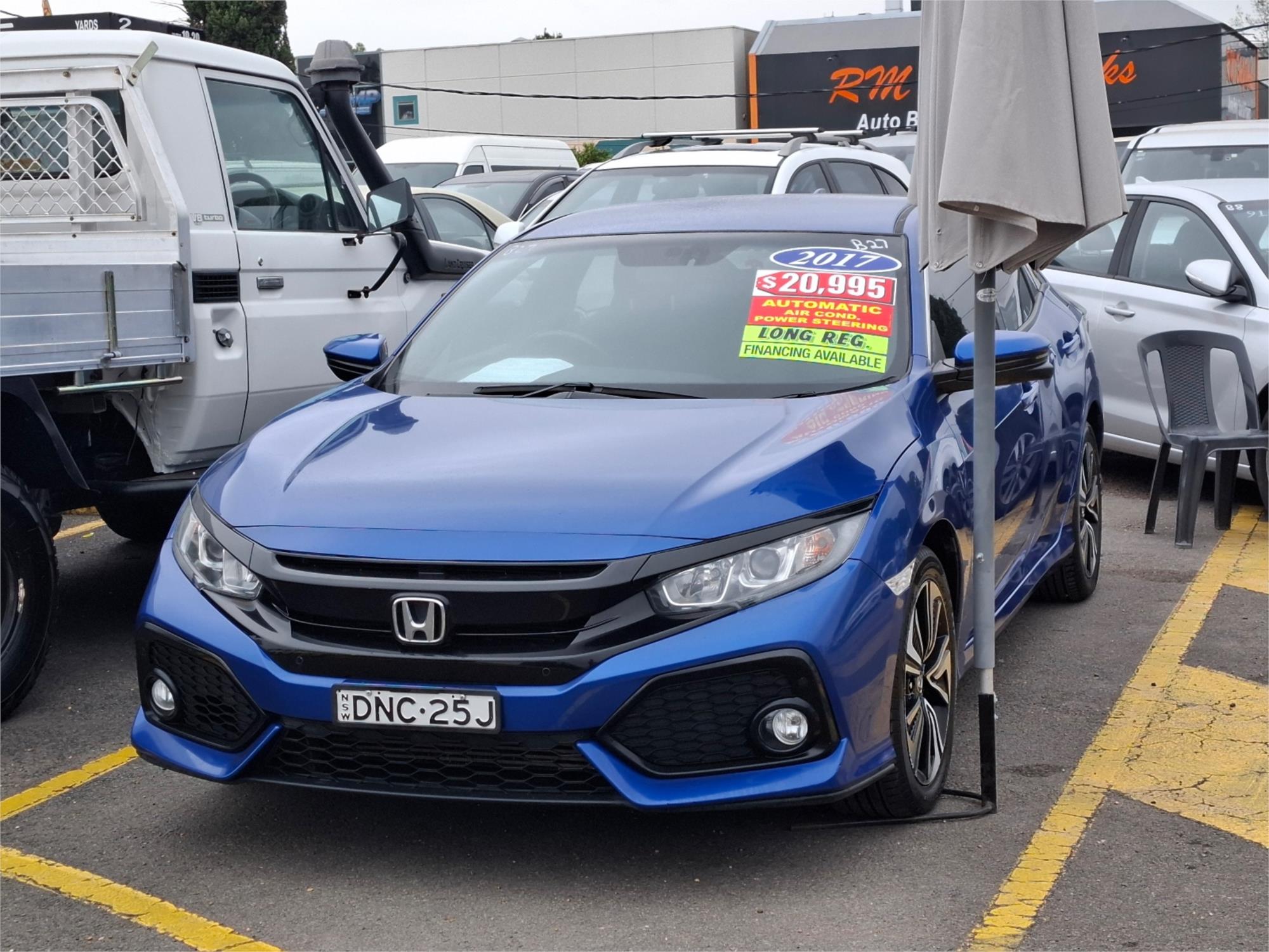 2017 HONDA CIVIC MY17 VTi-L CONTINUOUS VARIABLE 5D HATCHBACK