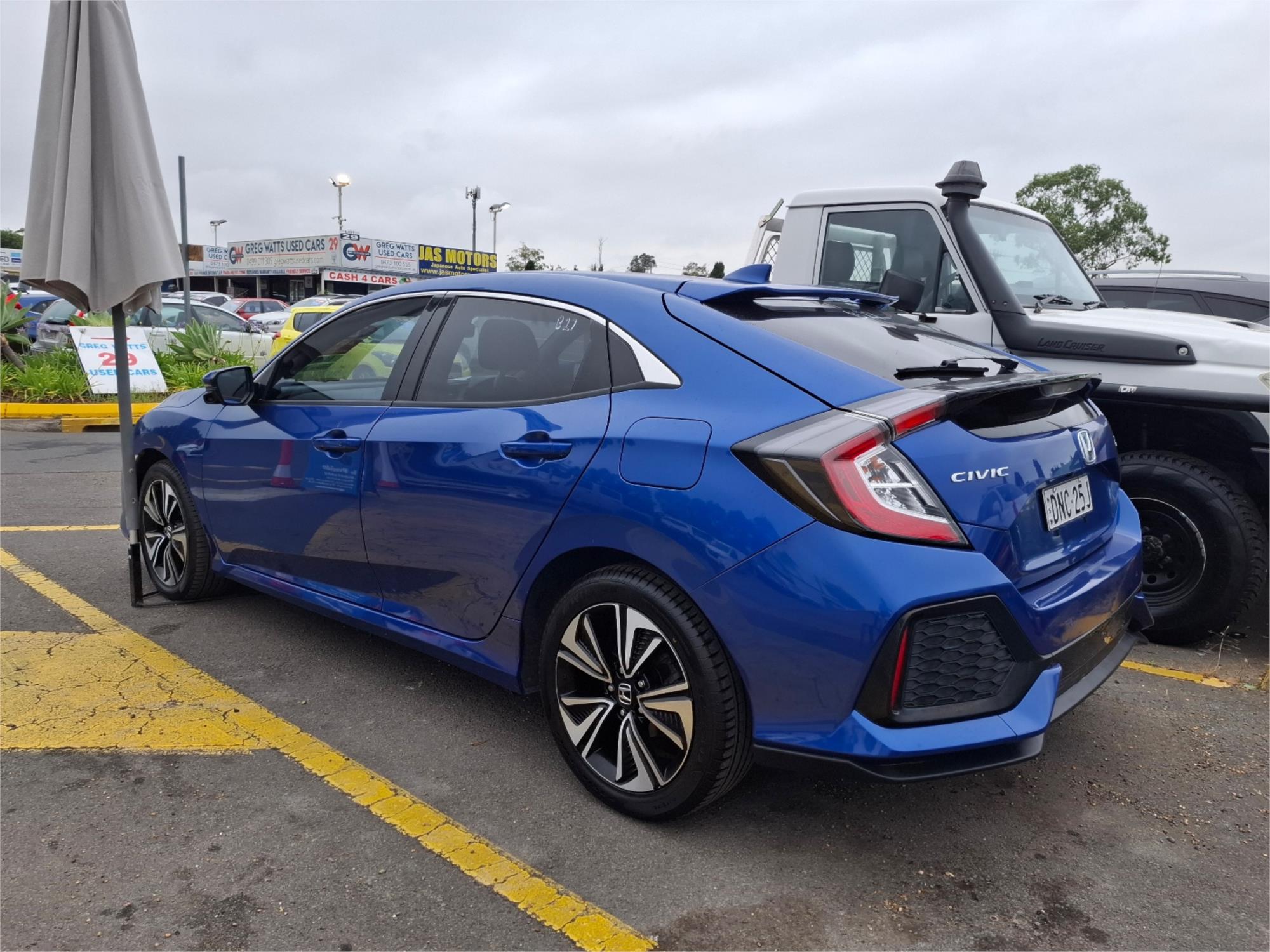 2017 HONDA CIVIC MY17 VTi-L CONTINUOUS VARIABLE 5D HATCHBACK