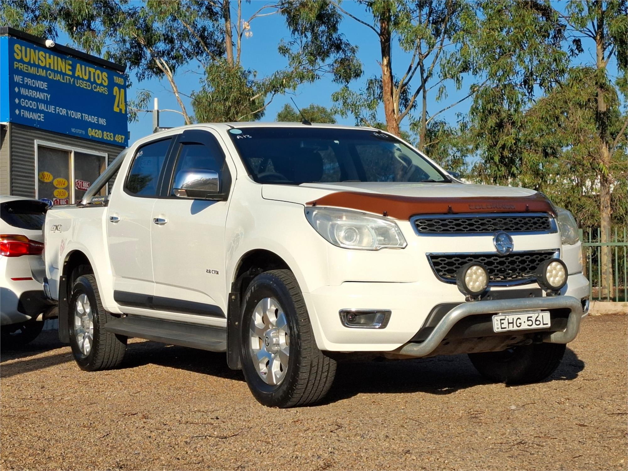 2013 HOLDEN COLORADO RG LTZ (4x4) 5 SP MANUAL CREW CAB P/UP