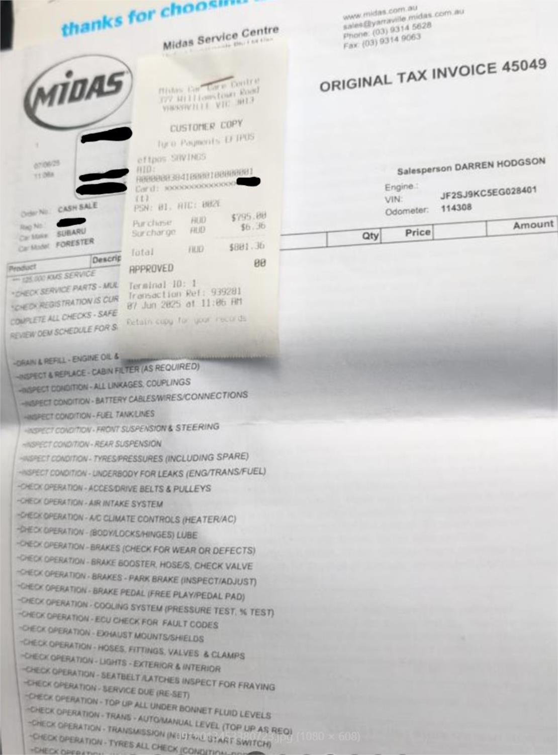 2014 SUBARU FORESTER MY14 2.5i CONTINUOUS VARIABLE 4D WAGON