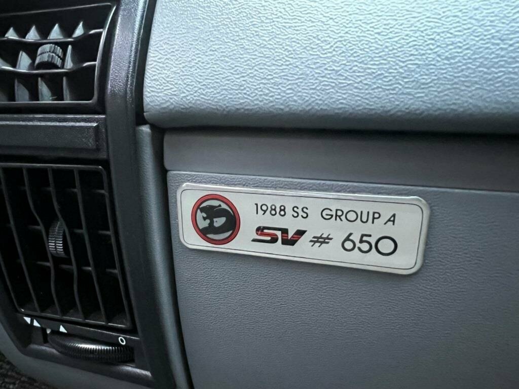 1988 HOLDEN SPECIAL VEHICLES COMMODORE VL SS GROUP A 5 SP MANUAL 4D SEDAN