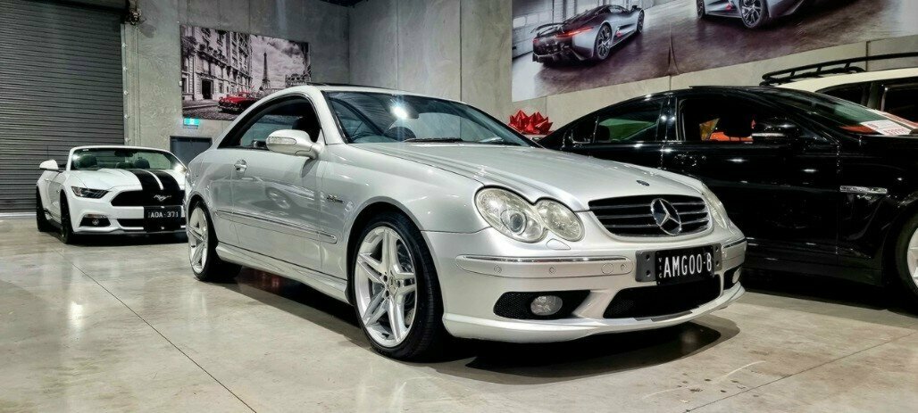 2004 MERCEDES-BENZ CLK-CLASS C209 CLK55 AMG 5 SP AUTOMATIC 2D COUPE