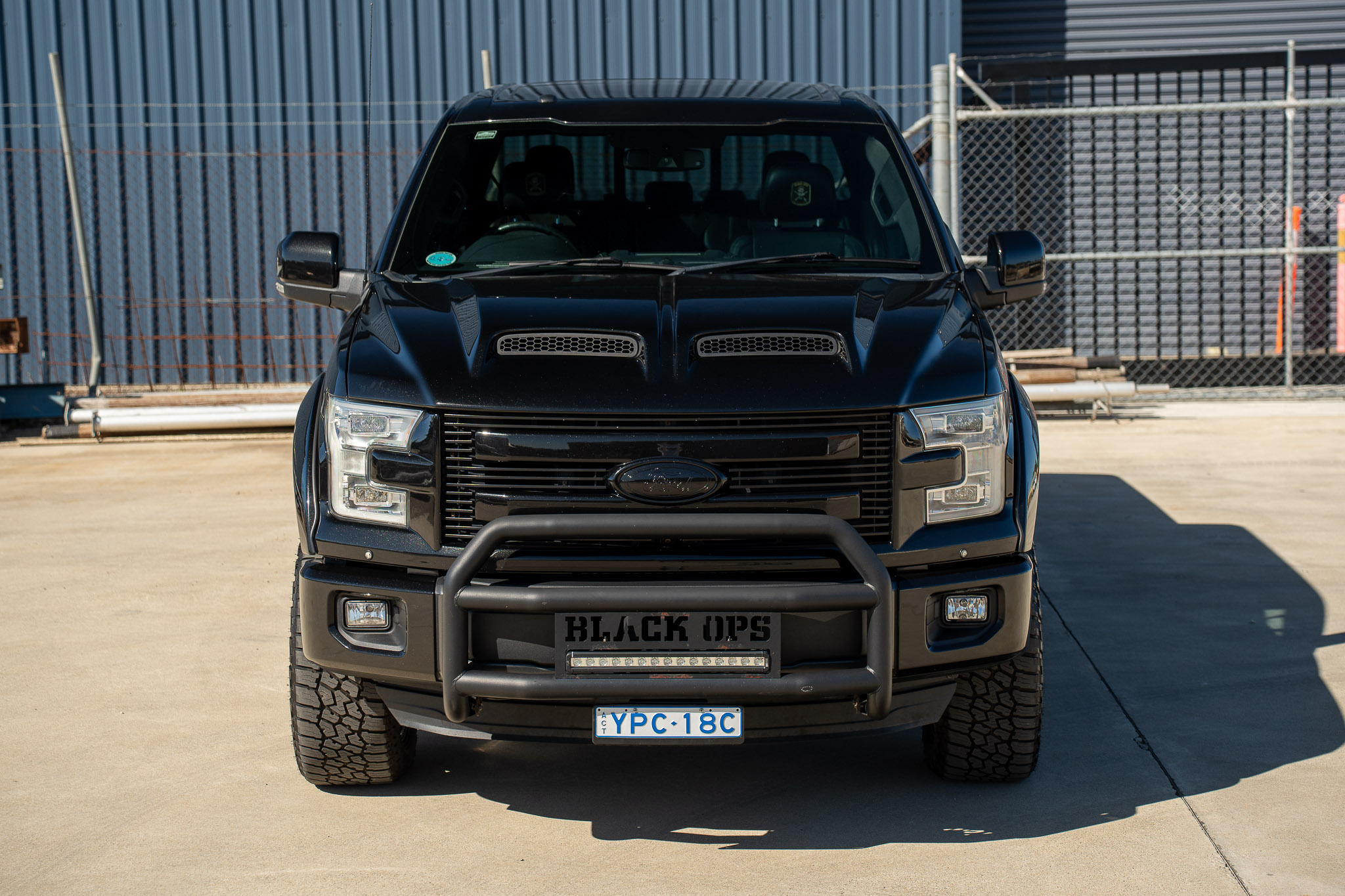 01/2015 FORD F-150 LARIAT BLACK OPS BY TUSCANY (4X4) 4D SUPERCREW UTILTIY TUXEDO BLACK METALLIC WHIPPLE SUPERCHARGED V8 5.0L