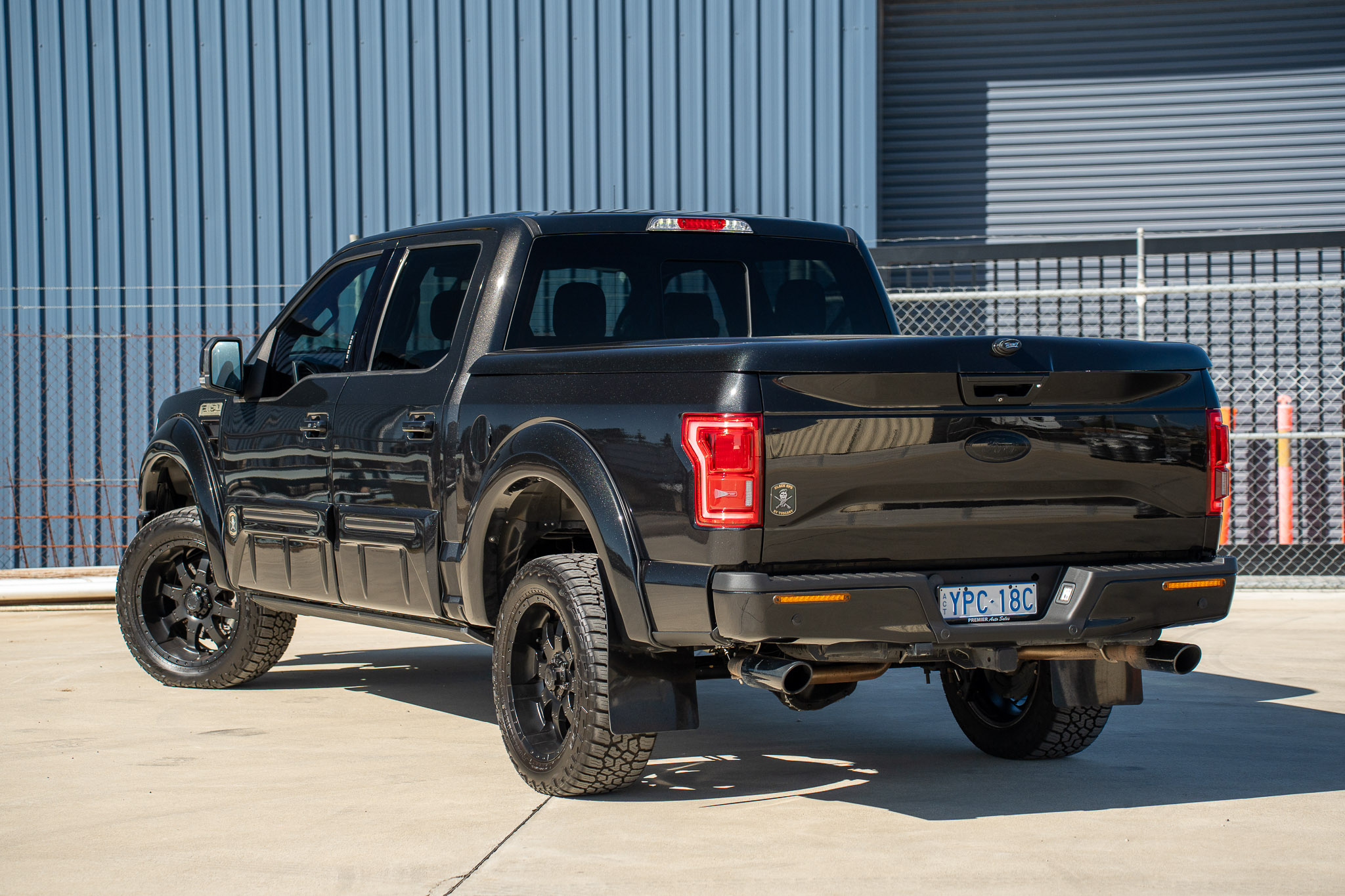 01/2015 FORD F-150 LARIAT BLACK OPS BY TUSCANY (4X4) 4D SUPERCREW UTILTIY TUXEDO BLACK METALLIC WHIPPLE SUPERCHARGED V8 5.0L