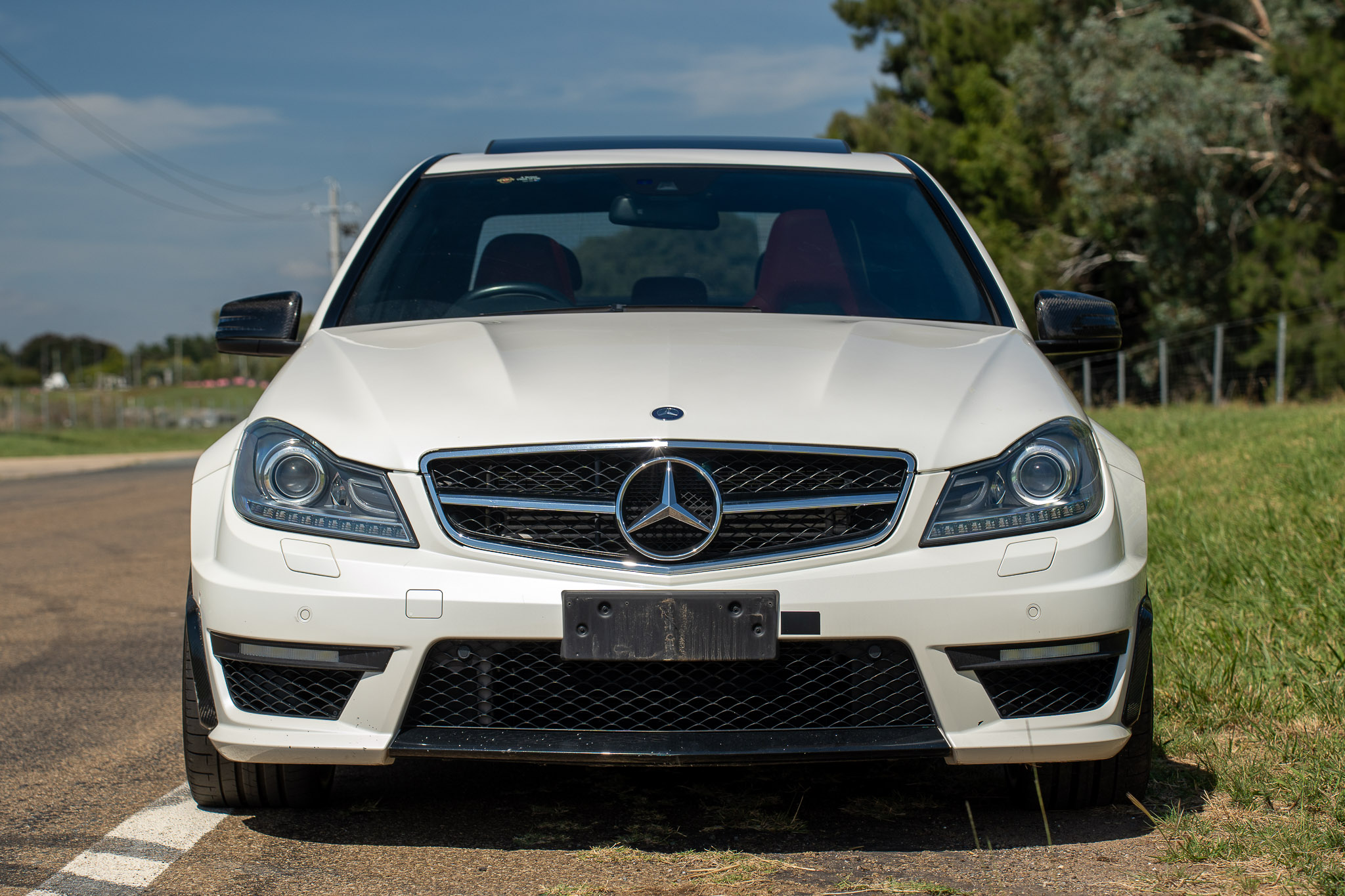 8/2012 MERCEDES BENZ C63 AMG W204 MY12 4D SEDAN DIAMOND WHITE BRIGHT METALLIC V8 6.3L