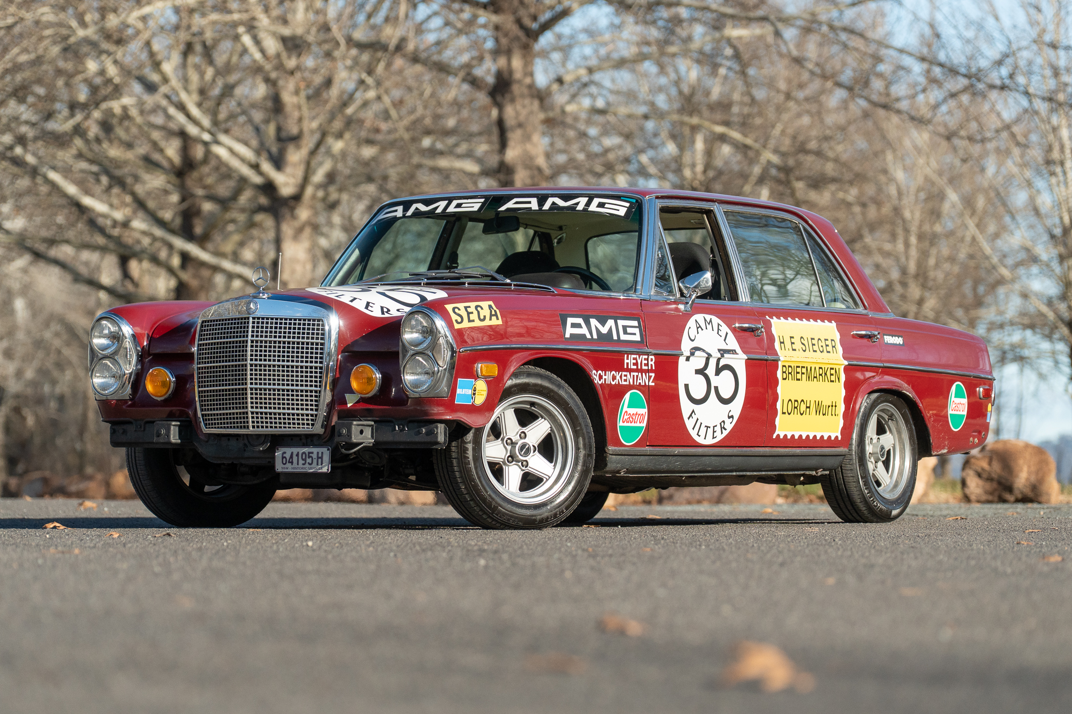8/1970 MERCEDES BENZ 300 SEL 6.3 "RED PIG TRIBUTE" W109 4D SEDAN CRANBERRY V8 6.3L - IMPORT