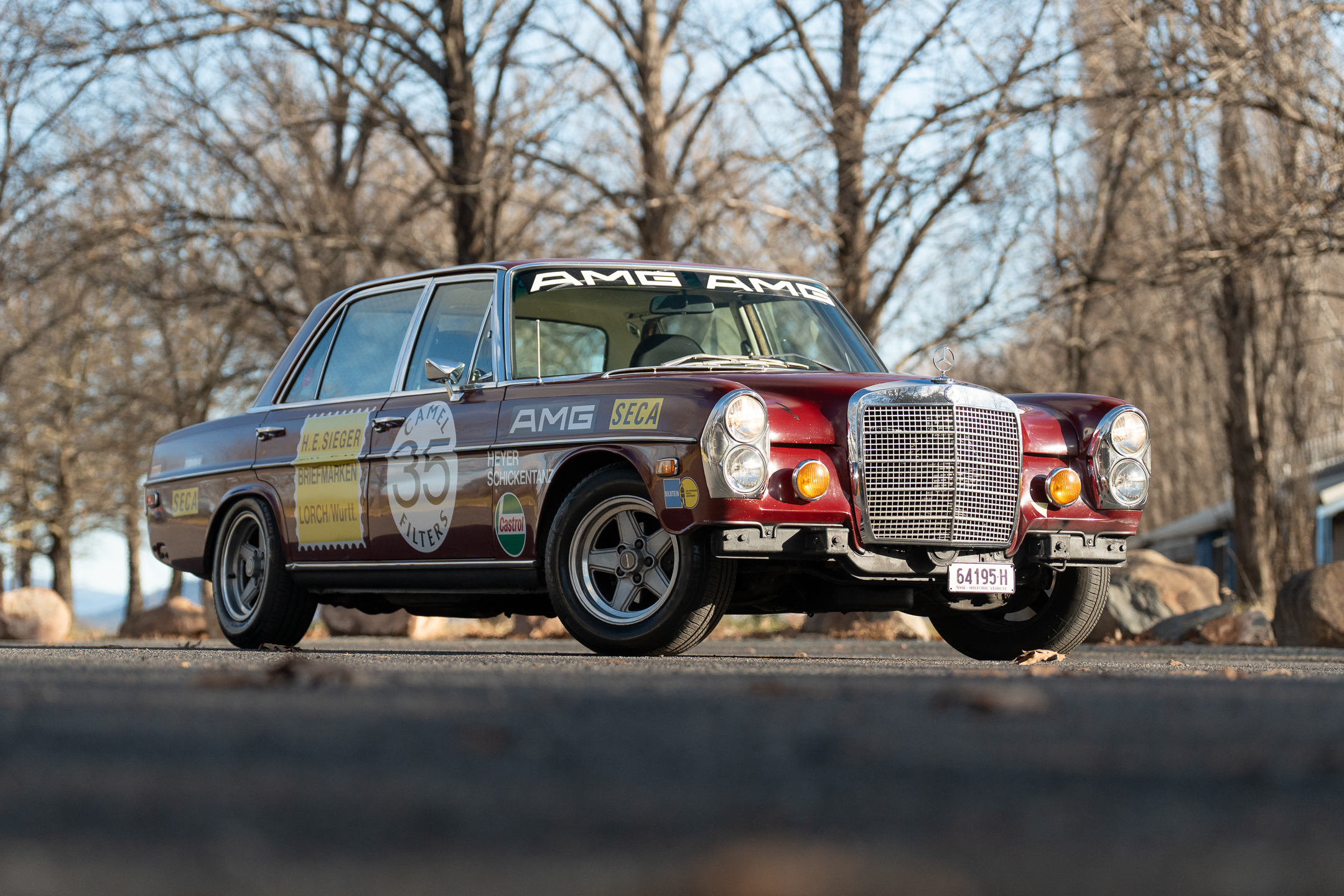 8/1970 MERCEDES BENZ 300 SEL 6.3 "RED PIG TRIBUTE" W109 4D SEDAN CRANBERRY V8 6.3L - IMPORT