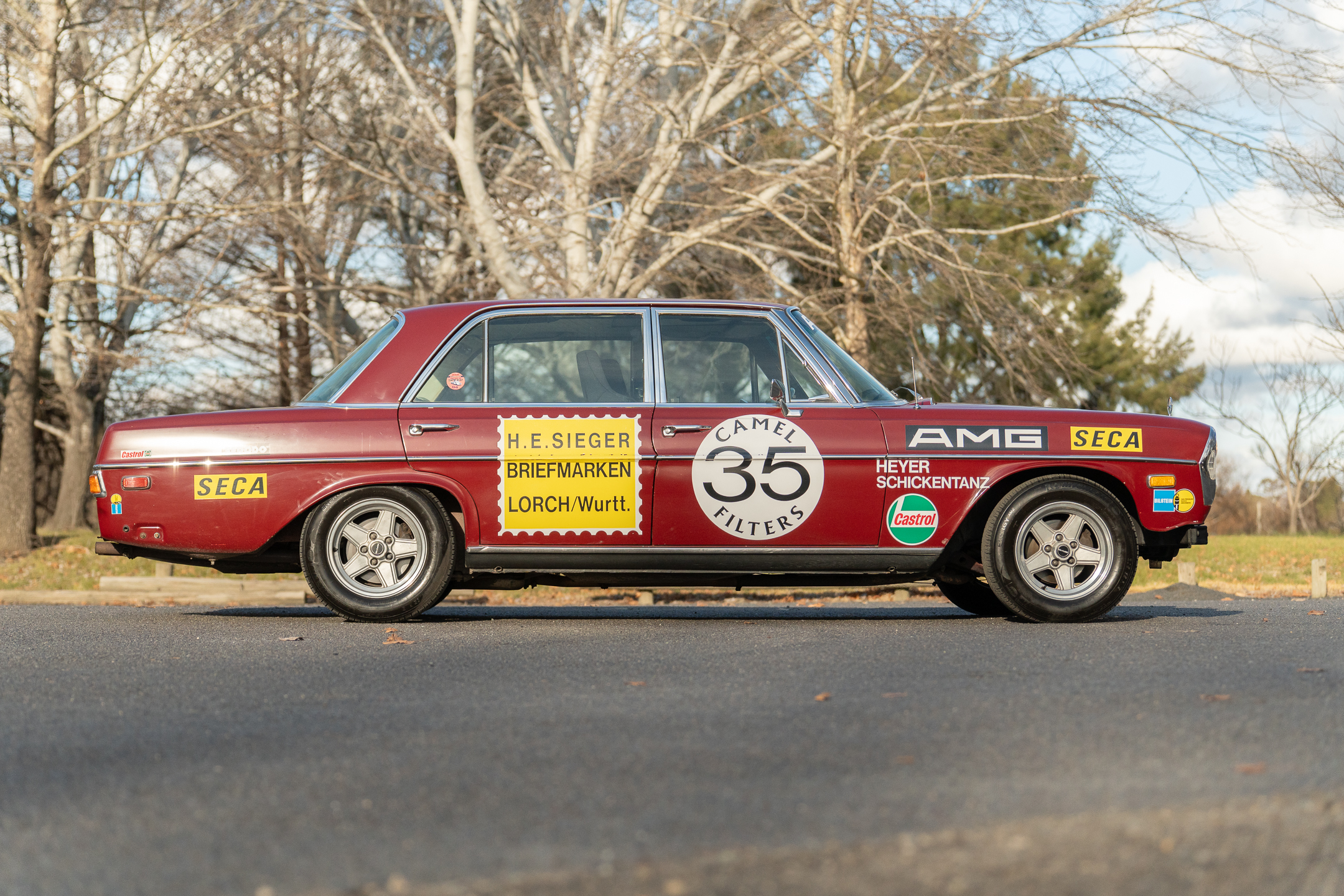 8/1970 MERCEDES BENZ 300 SEL 6.3 "RED PIG TRIBUTE" W109 4D SEDAN CRANBERRY V8 6.3L - IMPORT