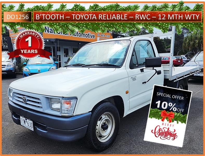 1999 TOYOTA HILUX RZN147R WORKMATE MANUAL CAB CHASSIS