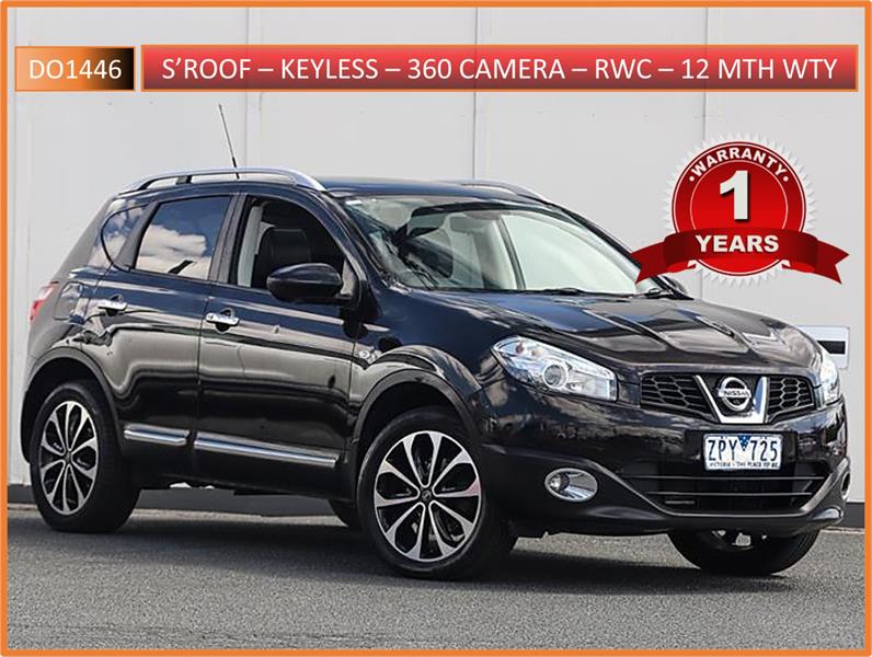 2013 NISSAN DUALIS J10W SERIES 3 TI-L CONSTANTLY VARIABLE TRANSMISSION HATCHBACK