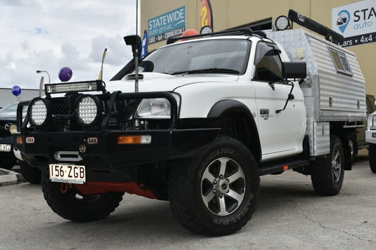 2005 MITSUBISHI TRITON MK MY05 GLX (4X4) 5 SP MANUAL 4X4 2D CAB CHASSIS