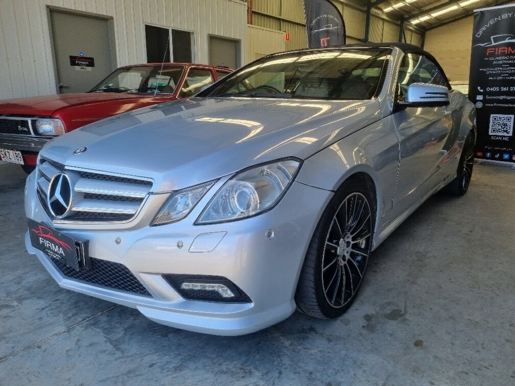 2010 MERCEDES-BENZ E500 207 AVANTGARDE 7 SP AUTOMATIC G-TRONIC 2D CABRIOLET