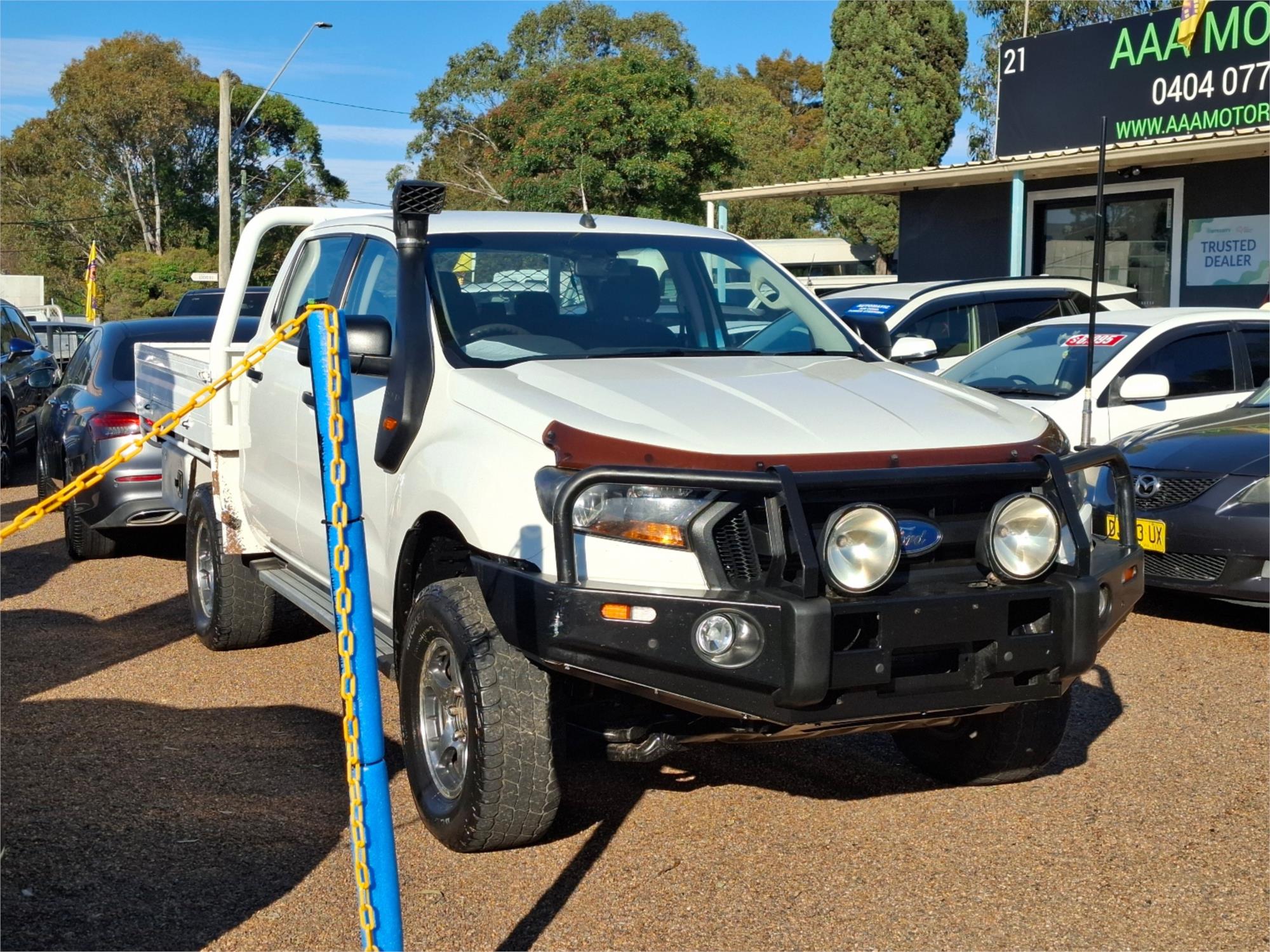 2016 FORD RANGER PX MKII XL MAN 6SP, 4X4 SUPER CAB CHASSIS
