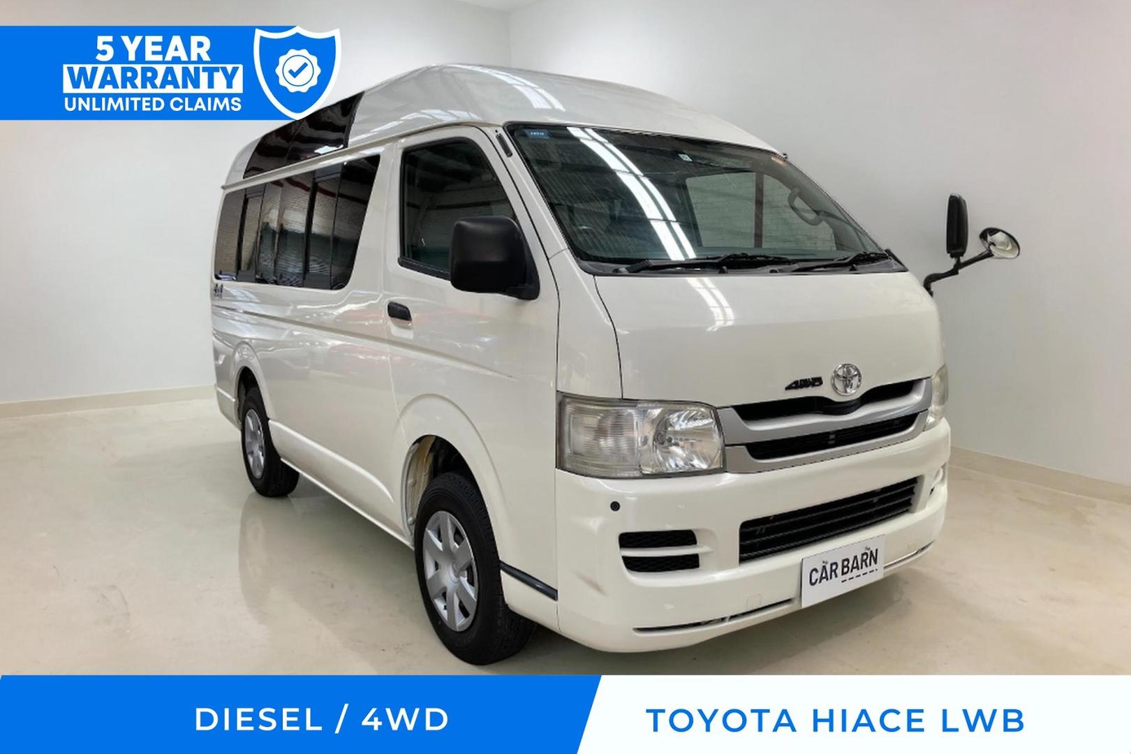 2009 TOYOTA HIACE DX LWB HIGH ROOF AUTO 4WD VAN