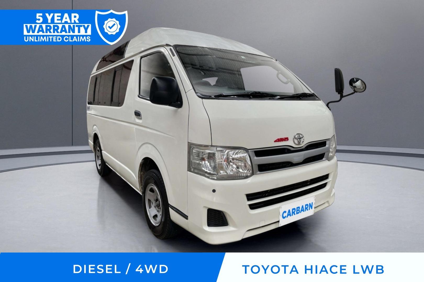 2013 TOYOTA HIACE DX LWB AUTO 4WD VAN