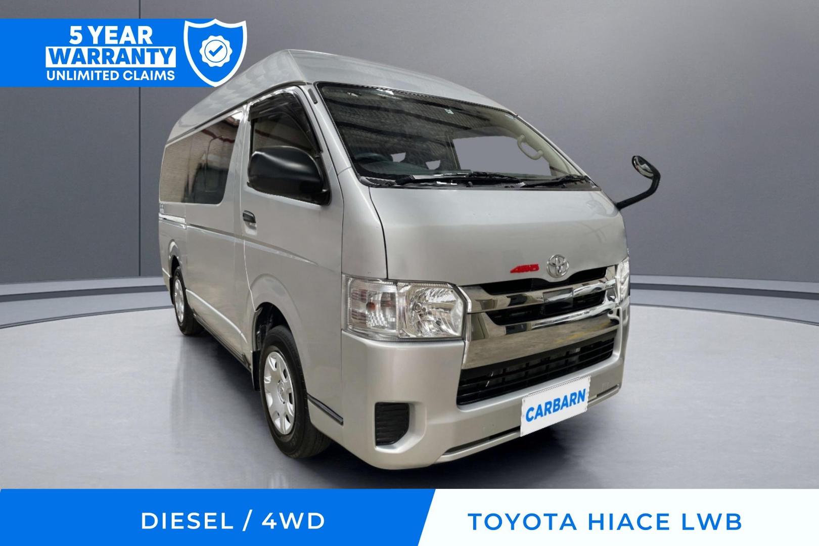2018 TOYOTA HIACE DX LWB AUTO 4WD VAN