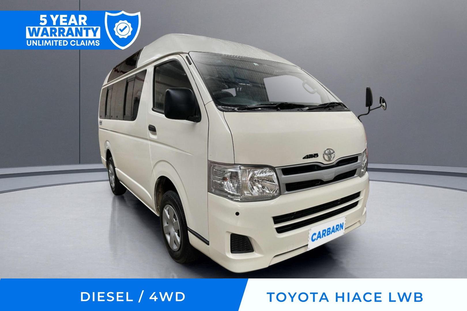 2013 TOYOTA HIACE LWB AUTO 4WD VAN