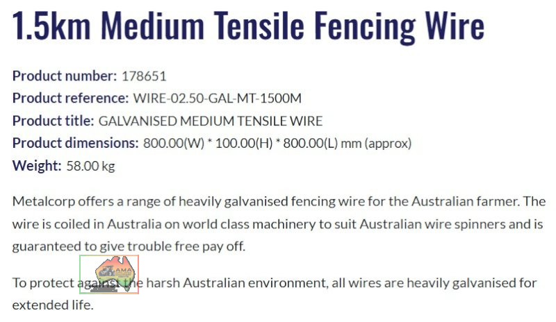 NEW 2.5MM MEDIUM TENSILE WIRE