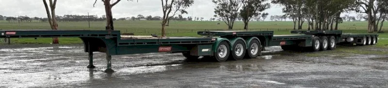 BARKER DROP DECK TRAILER