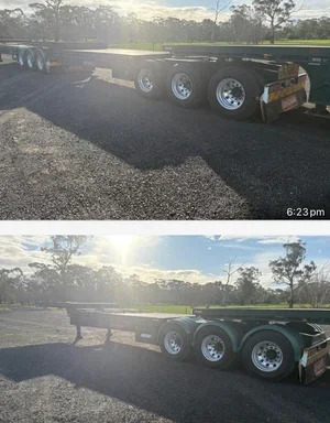 BARKER DROP DECK TRAILER