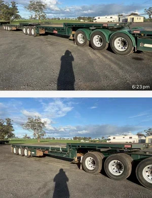 BARKER DROP DECK TRAILER
