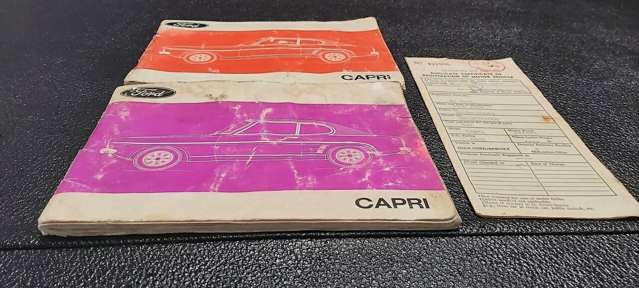 1974 FORD CAPRI MK I 4 SP MANUAL 2D COUPE